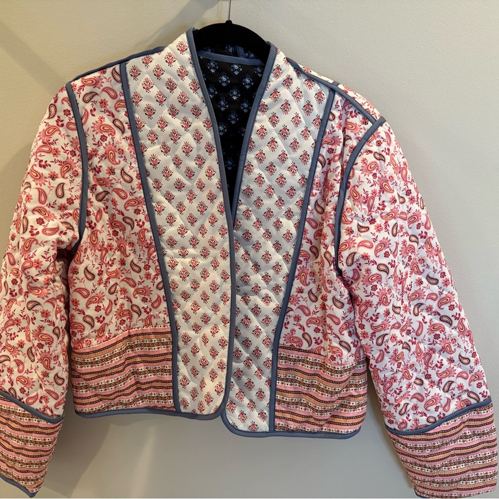 Reversible Floral Quilted Women's Jacket